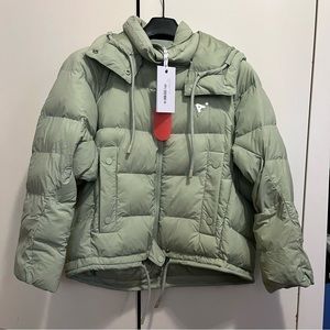 The Arrivals NYC Turbo Puff Ski/Snow Winter Jacket Matcha Green